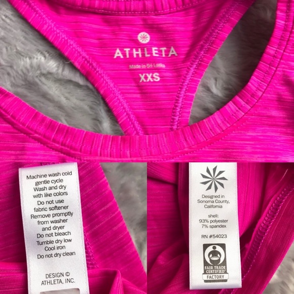 ATHLETA 💕hot pink 💞XXS oversized tank top - Picture 5 of 8